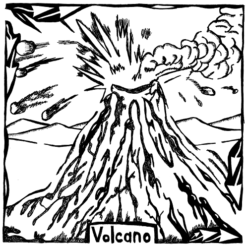 Erupting Volcano Maze.