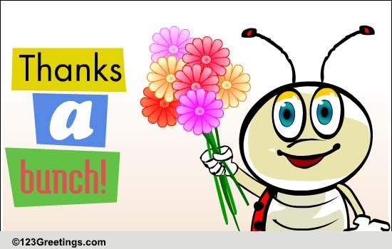 A Fun Birthday Thank You Ecard.