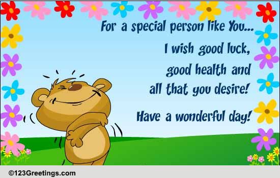 Send Thanks And Wish A Great Day!