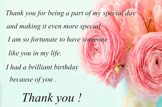 Thank You For Your Wishes... Free Birthday Thank You eCards | 123 Greetings