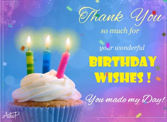 Thank You For Bringing Me Smile! Free Birthday Thank You eCards | 123 ...