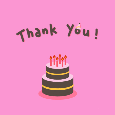 Thank You Birthday Cake.