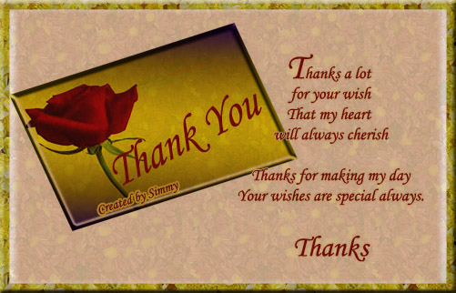 Thanks For Your Special Wishes. Free For Everyone eCards, Greeting ...