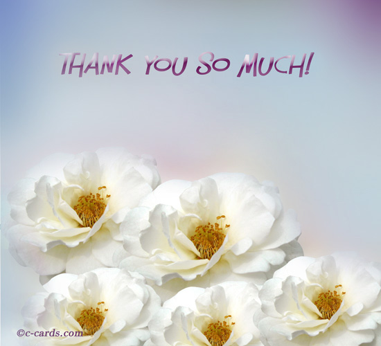 Roses And Thank You. Free For Everyone eCards, Greeting Cards | 123 ...