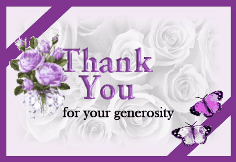 Thank You In Purple!