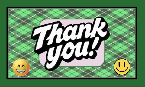 Thank You In Plaid With Smiles