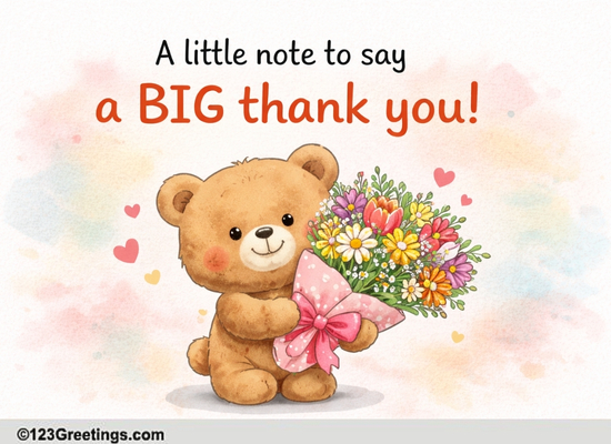 Perfect Thank You Note For Loved Ones