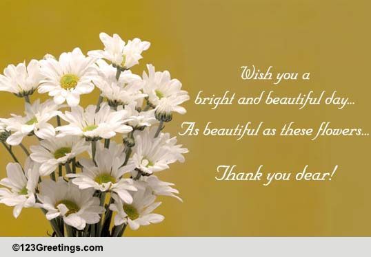 Thank You Dear! Free For Everyone eCards, Greeting Cards | 123 Greetings
