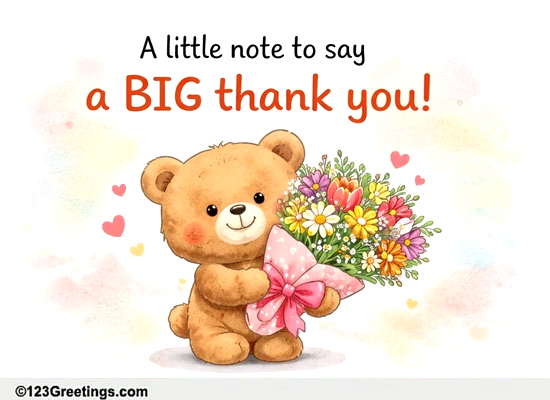 Perfect Thank You Note For...