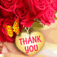 Thank You With Lovely Roses.