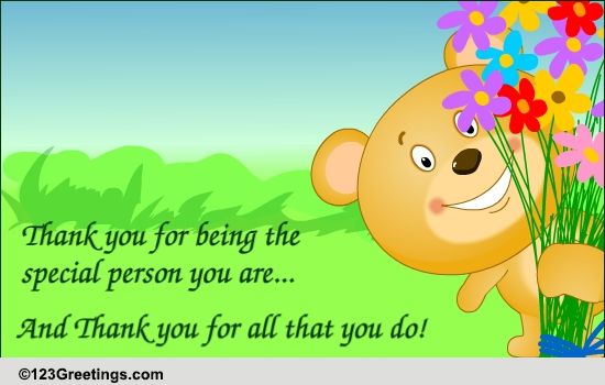 Thanks For Being Who You Are! Free Family eCards, Greeting Cards | 123 ...