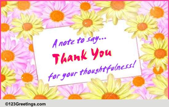 Thank You... Free Flowers eCards, Greeting Cards | 123 Greetings