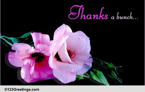 Send A Floral Thank You!