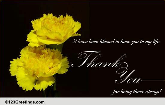 A Note Of Thank You. Free Flowers eCards, Greeting Cards | 123 Greetings