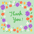 Floral Thank You Note.
