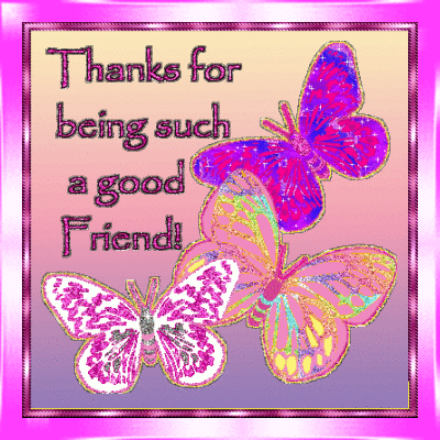 Thank You Friendship Butterflies