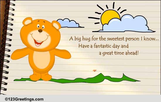Send Hugs To Your Sweet Friend.