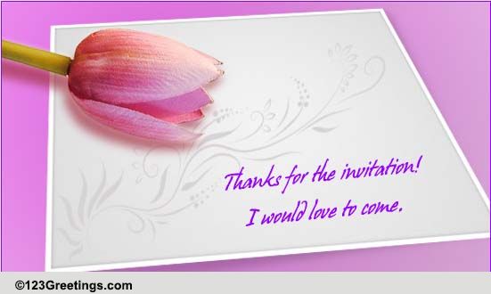 Thank You Invitations Cards, Free Thank You Invitations Wishes | 123