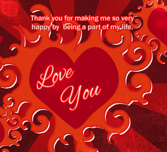 Thanks For Being With Me! Free For Your Love eCards, Greeting Cards ...