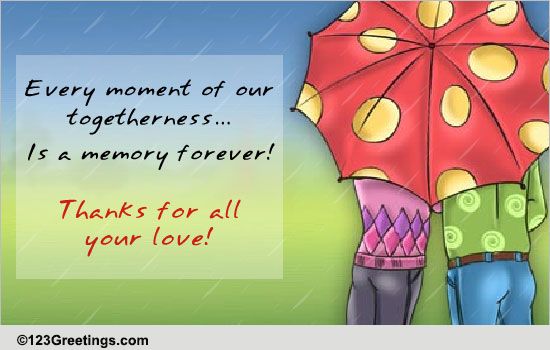 A Note Celebrating The Time Together!