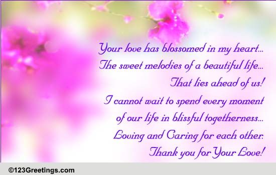 A Beautiful Thank You Card. Free For Your Love eCards, Greeting Cards ...