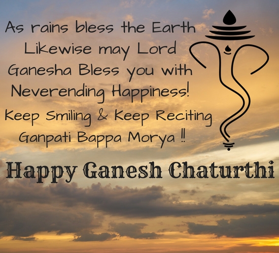 Ganesh Chaturthi Blessings.