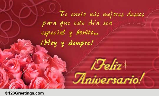  Spanish Aniversario Cards Free Spanish Aniversario Wishes 