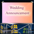 Announcement Card For Wedding.