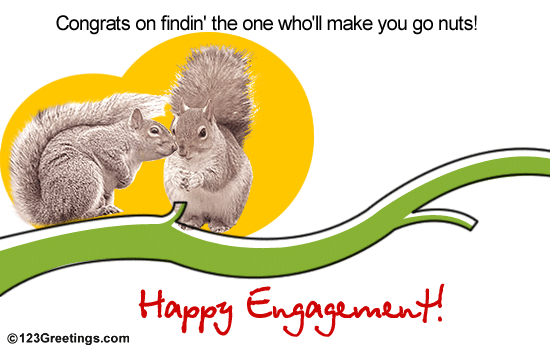 Card On Happy Engagement.