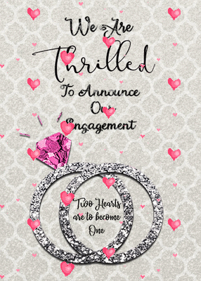 Wedding Engagement Announcement.
