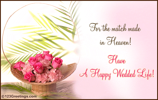 For The Newly Weds Free Flowers Gifts eCards Greeting 