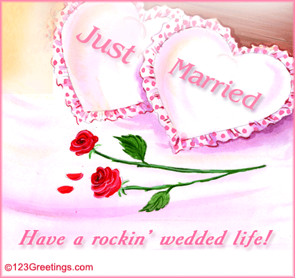 Just Married Card.