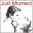 A Just Married Wedding Card.