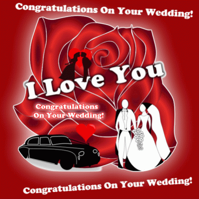 Congrats And Love On Your Wedding.