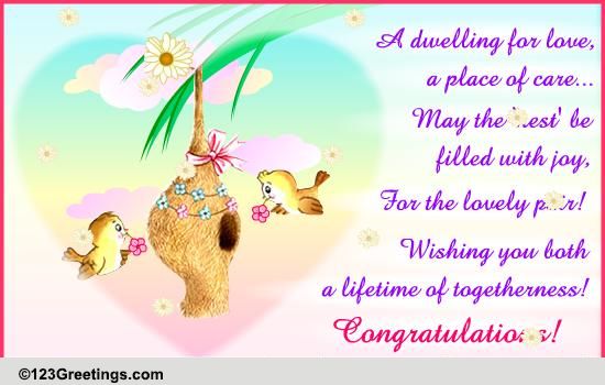 May Your Nest Be Filled With Joy! Free Congratulations eCards | 123 ...