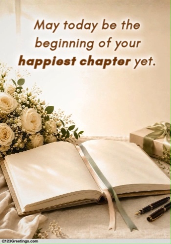Wedding Wishes For A New Chapter