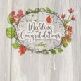 Rustic Wedding Congratulations Wreath.