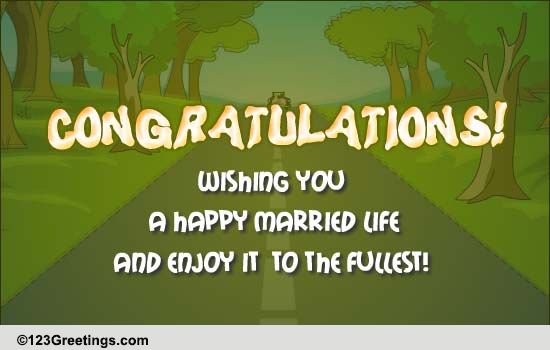 Congratulations For Your Wedding!
