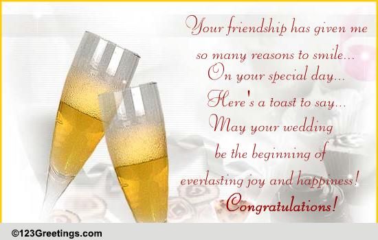 Here's A Toast! Free Wishes eCards, Greeting Cards | 123 Greetings