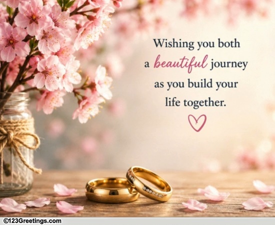 Warm Wishes For A Beautiful Wedding